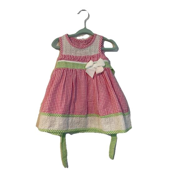 Rare Editions, Girls 12 Months Gingham, Spring Dress - Picture 1 of 3